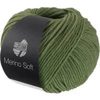 LANA GROSSA MERINO SOFT Wolle Häkelwolle, 125 m (Weiches Mischgarn aus Merinowolle und Mikrofaser), 50 g