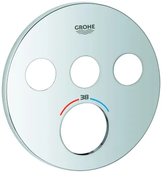 GROHE Rosette 49035 für SmartControl UP-THM rund mit 3 ASV chrom, 49035000 49035000