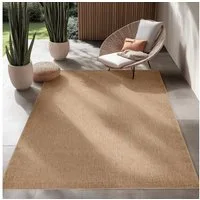 SIMPEX24 Outdoorteppich Vintage Design, Läufer, Höhe: 5 mm, Outdoor Teppich Vintage Design Natur Optik für Küche Balkon Terrasse