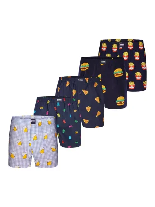 Happy Shorts Herren Boxer Motiv Mix Boxershorts, Unterhose, Boxerbriefs