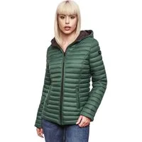 Marikoo Steppjacke Marikoo Asraa Damen Steppjacke B857 Übergangsjacke mit kontrastfarbendem Reißverschluss