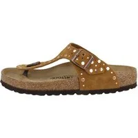 Birkenstock Gizeh Rivet Veloursleder normal Damen Zehentrenner Sandalen, Sandaletten, Sommerschuhe, Badeschuhe, Zehentrenner