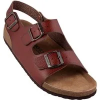 Biosoft Comfort & Easy Walk Biosoft Herren Sandalen Leder Optik Größe 43 - 47 LARS, Herrensandale Sandale