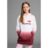 KangaROOS Kapuzensweatshirt, Longsweatshirt mit Farbverlauf Langarm mit Bündchen, taillierter Schnitt, mit Logodruck