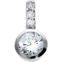 Firetti Kettenanhänger Schmuck Geschenk Silber 925 Halsschmuck Anhänger für Halskette, mit Zirkonia (synth)