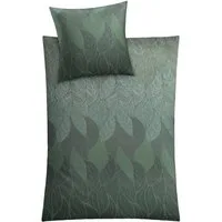 Kleine Wolke Bettwäsche Jamiro, Mako-Satin, 2 teilig, mit Blättern