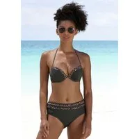 LASCANA Highwaist-Bikini-Hose Adelin mit bedruckten Einsätzen