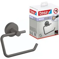 tesa Toilettenpapierhalter MOON Toilettenrollenhalter (Packung, MOON Grey), grau - 9,9 cm : 14 cm : 5,3 cm