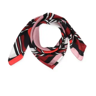 Halsüberkopf Accessoires - 90x90 Tuch Retro rot - Gr. - OS