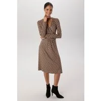Aniston SELECTED Jerseykleid V-Ausschnitt mit raffinierter Wickeloptik - NEUE KOLLEKTION