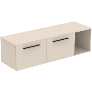 Ideal Standard Möbel-Set 160cm i.life B 2 Auszüge 1 off.Fach Gr.Schwarz Sandbeige matt, T5841NF T5841NF