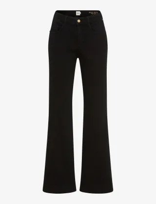 Brax Damen Five-Pocket-Hose Style MAINE CLEAN BLACK BLACK, denim schwarz, Gr. 32
