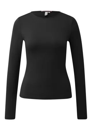 qs - T-Shirt schwarz - Gr. - XL