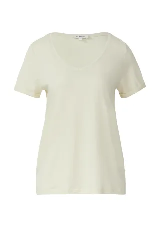 s.Oliver - T-Shirt beige - Gr. - 36