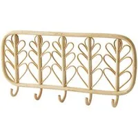 vertbaudet Wandgarderobe Kinderzimmer Garderobenleiste aus Rattan BOHO