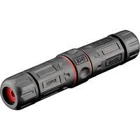 Outdoor (IP68) RJ45 Cat.6 Modularkupplung/Verbinder STP schwarz, staub- und wasserdicht