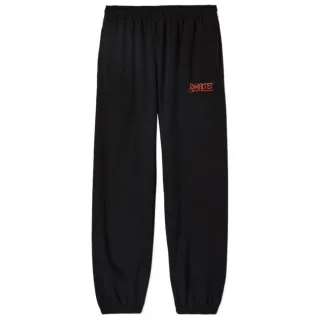 Off-White Graffiti Arrow Crew Design Schmale, schwarze Jogginghose mit Bundchen
