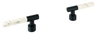 GROHE Hebelgriffe Atrio Private Collection 48458, White Attica Caesarstone phantom black, 48458KF0 48458KF0