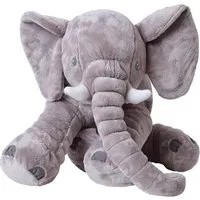 TE-Trend Kuscheltier Elefant 68 cm Plüschtier Plüsch Deko Stofftier Kissen (1-St., als Dekokissen und zum Spielen geeignet), vielseitig Verwendbar
