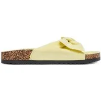 DeeZee Deezee Damen Flip-Flops Gelb EA998-1 Badepantolette