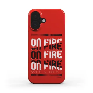 Handyhülle COVRZ | On Fire | Slim Case | Rot | Iphone 16 15 14 13 Plus Pro Max, Samsung Galaxy S25 S24 S23 S22 S21 Ultra 5G FE, Google Pixel Uvm. iPhone 16
