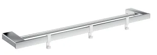 emco loft Doppelbadetuchhalter, 600 mm, 3 Haken, chrom, 056100160 056100160