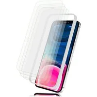 Nalia Schutzfolie Apple iPhone 13 Mini, 4x Schutzglas & 1x Schablone / Hoher Displayschutz / Panzerglas Klar