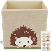 BIECO Spielzeugtruhe Bieco Kinder Aufbewahrungsbox Igel 36L, faltbar Kallax Spielzeugkiste