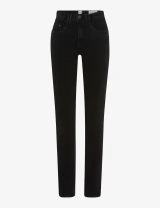 Brax Damen Five-Pocket-Hose Style MARY CLEAN BLACK, denim schwarz, Gr. 34