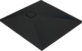 Neuesbad Quadratisch Duschwanne Schwarz Granit, 80X80 CM NB1DEKQRN42B1