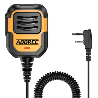 ABBREE AR-790 IP54 Walkie Talkie Microphone Mic Shoulder Speaker PTT for Baofeng UV-5R AR-152 UV-21 Upgrade BF-780