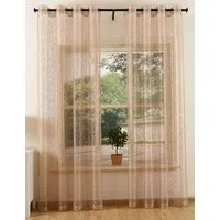 Gardinenbox Gardine (2 St), Ösen, transparent, Polyester, Netz Struktur Netzvorhang 203522