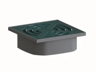Dallmer Aufsatz DallDrain Pure, ozeanblau, 120 x 120 mm, 518330 518330