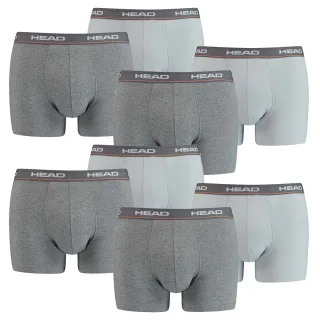 8 er Pack Head Herren Boxer Boxershorts Basic Pant Unterwäsche GRAU