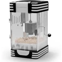 Klarstein Popcornmaschine Volcano, Popcornmaker Popcornautomat Popkornmaschine Popcorn mit Öl Schwarz