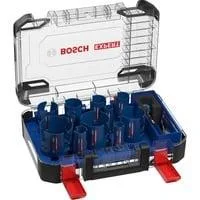 EXPERT Lochsägen-Set Construction Material PC Plus, Ø 20-76mm, 15-teilig mit Power Change Plus Adapter, Koffer