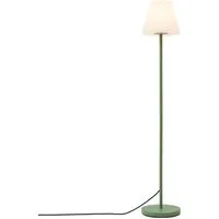 Qazqa Außen-Stehlampe Virginia fl, ohne Leuchtmittel, Warmweiß, QAZQA Außen Boden­leuchte, e27, Grün, Stahl, Modern