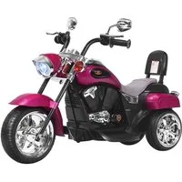 COSTWAY Elektro-Kindermotorrad, 6V mit Hupe & Vor-und Rückwärtsschalter