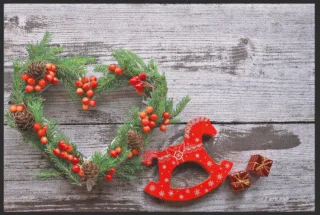 Fussmatte Weihnachten 6352 | Größe: 60 cm x 45 cm