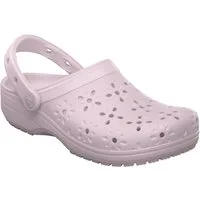 Crocs Classic Floral Cut Out Clog Clog, Sandale, Sommerschuh, Loafer mit Lüftungsöffnungen in Blütenstruktur