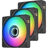 CT120 EX INFINITY, Gehäuselüfter schwarz, 3er Pack, 124 mm