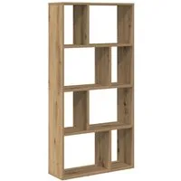 vidaXL Bücherregal Bücherregal Artisan-Eiche 60x20x120,5 cm Holzwerkstoff, 1-tlg.