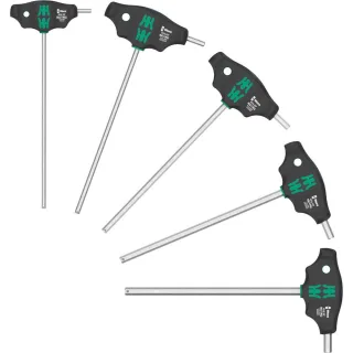 Wera 454/5 HF SHK Set 1 Schraubendrehersatz Quergriff-Schraubendreher Hex-Plus mit Haltefunktion - 05136070001