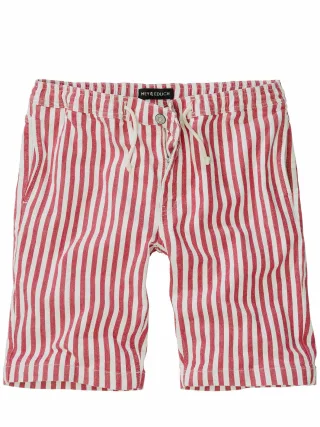 Mey & Edlich Herren Sehenswert-Shorts Rot 85 % Baumwolle, 13 % Leinen, 2 % Elasthan