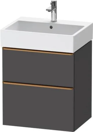 Duravit D-Neo Waschtischunterbau wandhängend Graphit Matt 584x442x625 mm - DE4371004490000 DE4371004490000
