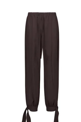 Studio Anneloes - Darie balloon trousers espresso - Gr. - L