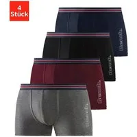 Bench. Boxer Boxershorts für Herren (Packung, 4-St) Unterhosen mit seitlichem Logo Druck
