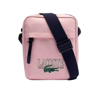 Lacoste - Umhängetasche, Logo (Pink bedruckt)