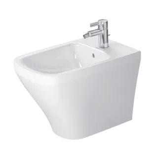 Duravit DuraStyle Stand Bidet 2284100000 weiss, mit Überlauf, 1 Hahnloch, back to wall