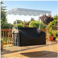 Outsunny Gartenmöbel-Schutzhülle Hollywoodschaukel Abdeckung (Abdeckplane, 1-St., für 2-Sitzer Gartenschaukel), Wasserdicht, UV-beständig, mit Reißverschluss